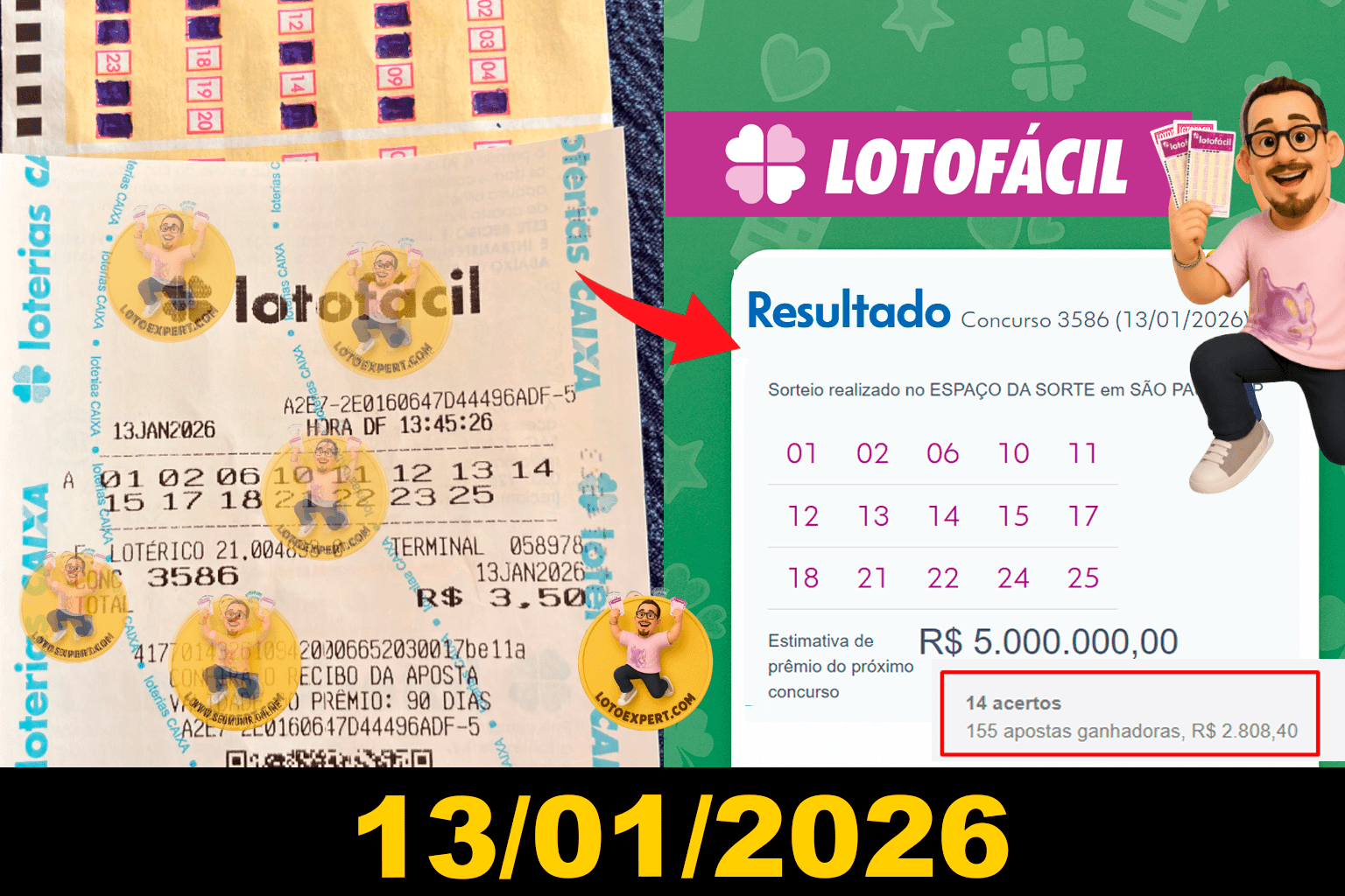 Print de resultado enviado por usuário