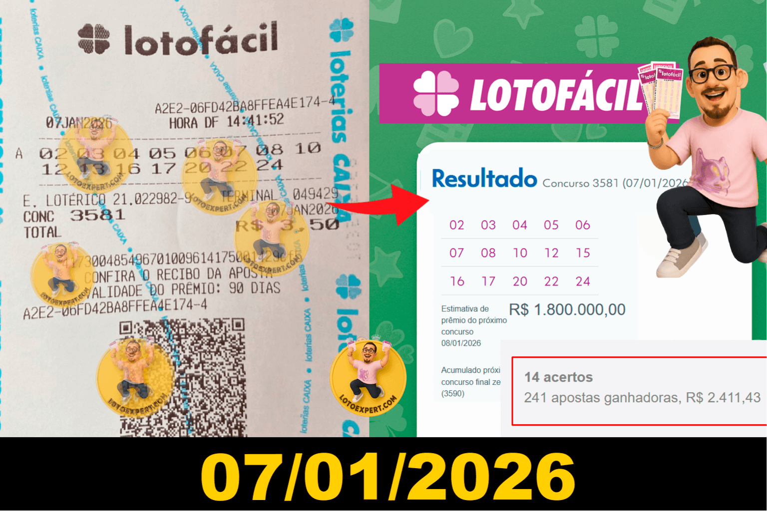 Print de resultado enviado por usuário