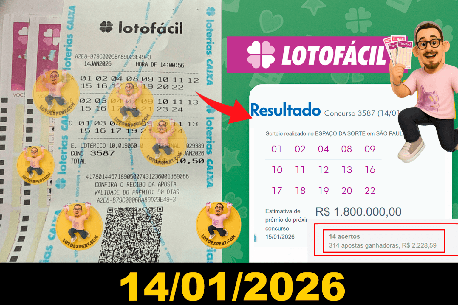 Print de resultado enviado por usuário